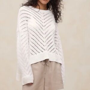 Banana Republic oversized cotton blend sweater, size M